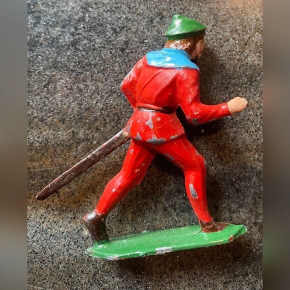 Lot 7 Robin Hood Friar Tuck Knights Cast Lead Figures Manoil Rare 1940/50 - Picture 13 of 16